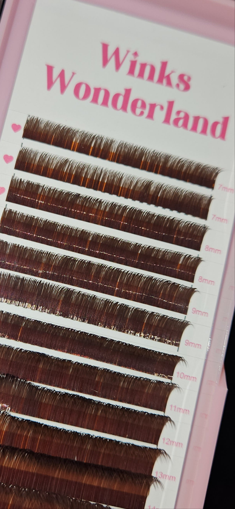 Brown 0.15 CC Classic Lash Trays Mx 7mm-15mm