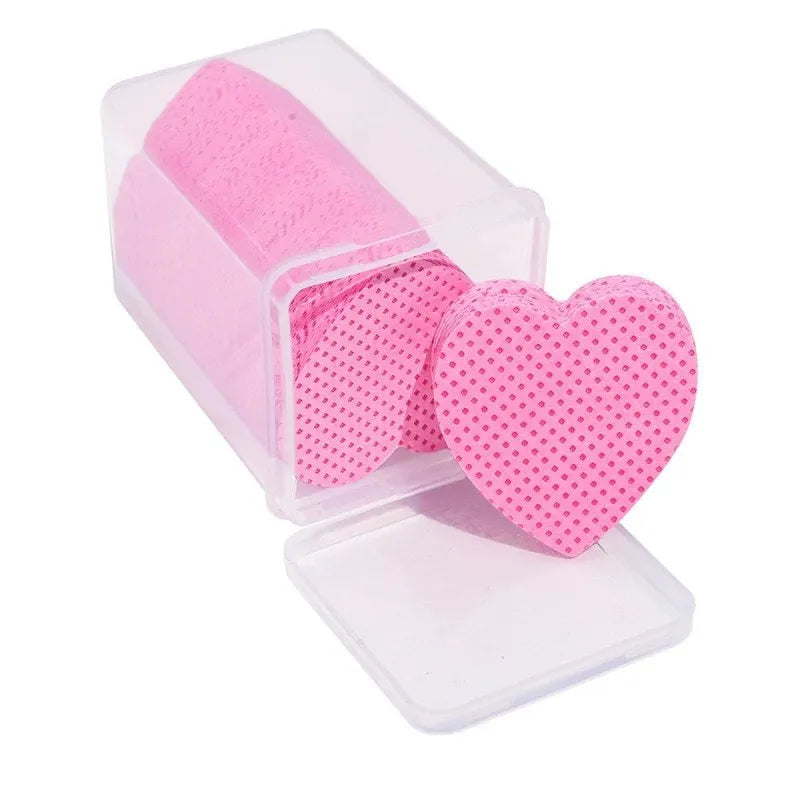 Heart Shaped Cotton Pads 200pcs